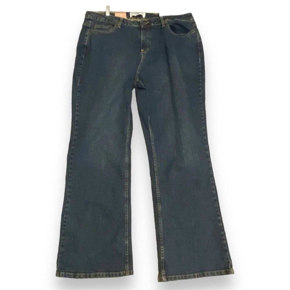 Route 66 Denim  Woman’s 20 W Plus Slightly flared Leg Dark Wash